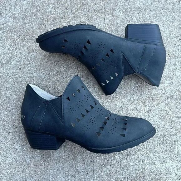 JBU Womens Black Vegan Upper Ankle Bootie Sz 6.5 - Picture 1 of 10